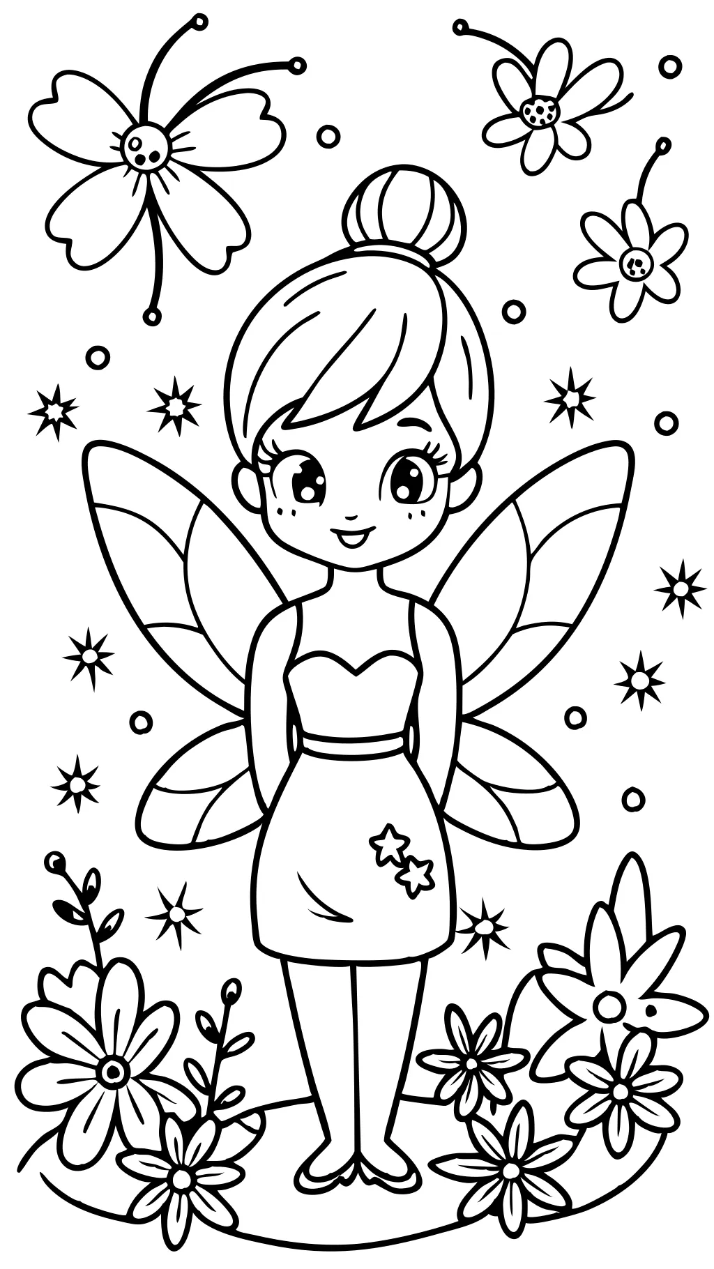 Tinkerbell para colorear de libros para colorear